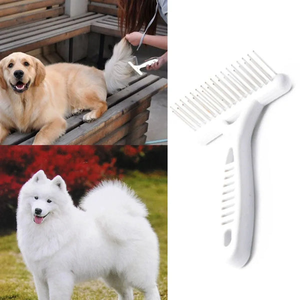 Rake Comb for Dogs Brush Short Long Hair Fur Shedding